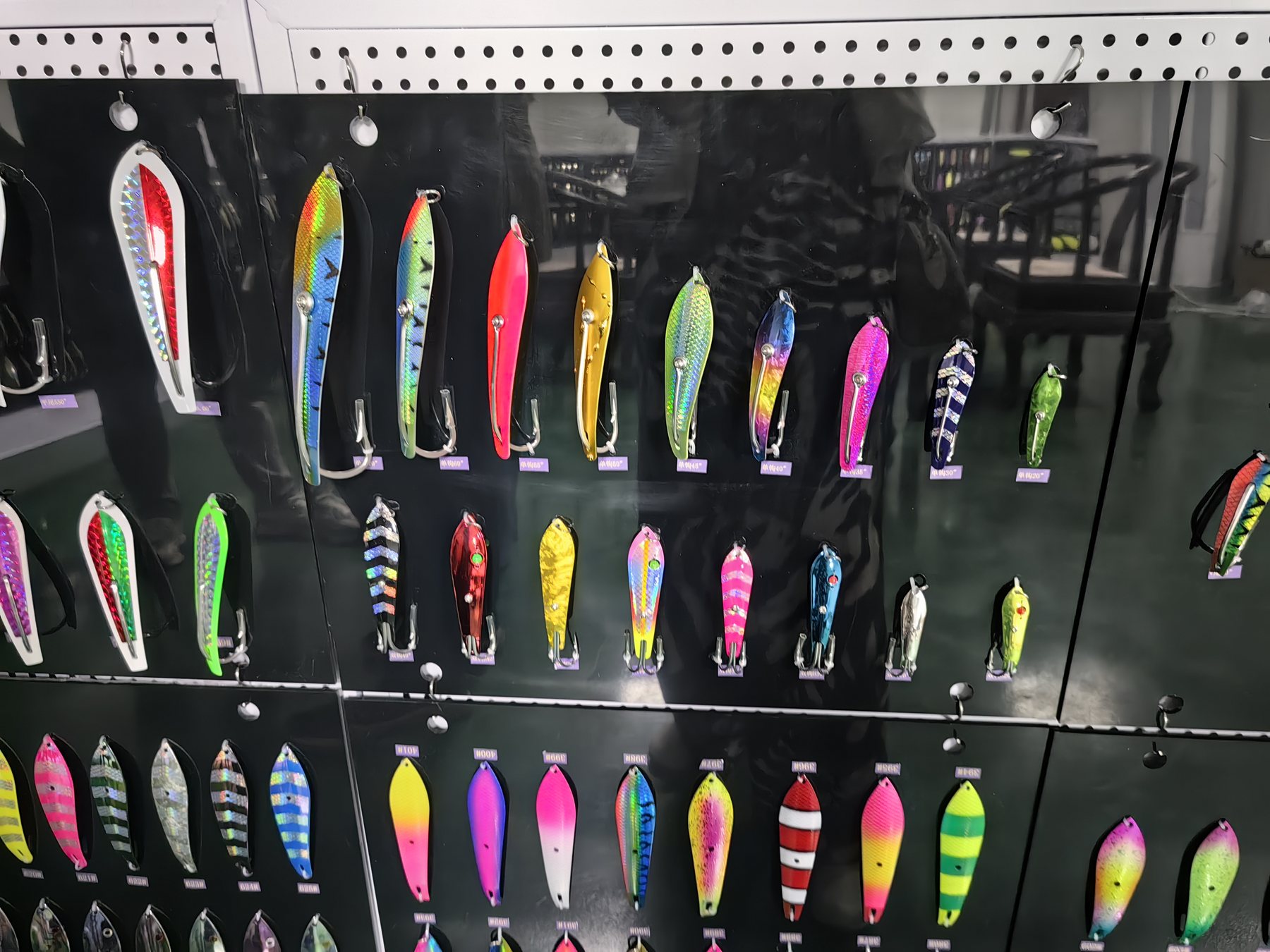 Fishing lure display and inspection