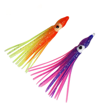 Soft Plastic Trolling Fishing Using Octopus Skirts and Luminous Squids Skirt Fishing Lure Squid Lure – Soft Lure – view 1