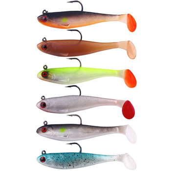 Artificial Soft Bait With Jig Head 6g 12g Jigging Soft Lure Rubber Pesca Fishing Bass Lures Swim Bait With T Tail – Soft Lure – view 1