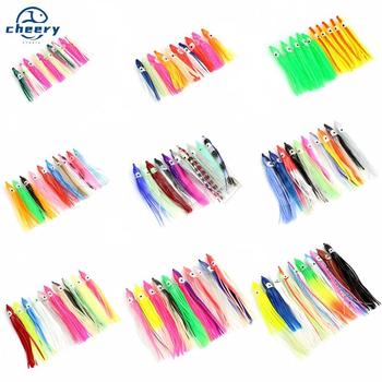 CHEERY NEW 4cm-24cm Luminous Fishing Squid Skirts Octopus Assist Artificial Soft Plastic Octopus Trolling Lure Fishing Lures – Soft Lure – view 1