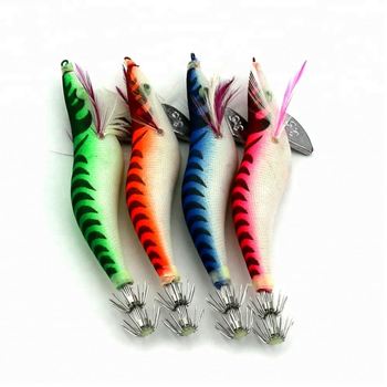 Fishing Lure Metal Lead Squid Jigging Hook 13.5Cm 19.8G Baits Jigging Wooden Shrimp – Metal Jig – view 1