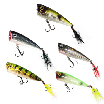 Bubble Fishing Freshwater 3D Eyes 60mm 4.8g Artificial Hard Plastic Bait Saltwater Weight Top Water Fishing Popper Lure – Popper – view 1