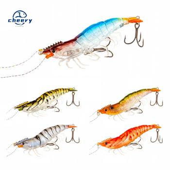 CHEERY Wholesale 14.5g 9cm Slow Sinking Saltwater Luminous Artificial Fishing Lures Artificial Shrimp, Plastic Hardbody Lure – Hard Lure – view 1