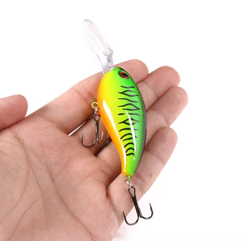 Hot Sale 10cm 14g Artificial Hard Plastic Crank Baits Deep Diving Wobbler Crankbait Fishing Lures with Long Tongue Board – Hard Lure – view 1