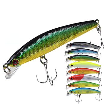 LURE Manufacturer 7.5g Floating Minnow Lure Bait Jerk Bait Hard Bait Rattles Plastic Fishing Trolling Lure – Minnow – view 1