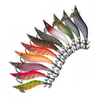 Japanese Luminous Metal Squid Jig Artificial Hard Bait Shrimp Lure for Saltwater Fish for Ocean Boat – Metal Jig – view 1
