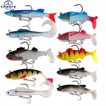 CHEERY 6pcs 8pcs 9pcs 11pcs 13pcs Swimbait Bionic Rubber Shad Fish Soft Bait With Lead Head Hooks Jig Wobblers Fishing Lure Set – Soft Lure – view 1