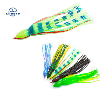 CHEERY Soft Plastic Trolling Fishing Using Octopus Skirts and Luminous Squids Skirt Fishing Lure Squid Lure – Soft Lure – view 1