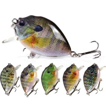 6cm 14.5g Submerged Hard Body Crank Baits Wobblers Fishing Lures Panfish Simulation Road Sub Fish Bait Sun Fish Bait – Hard Lure – view 1