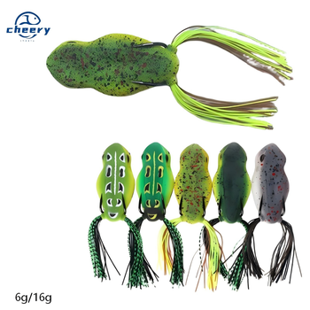 CHEERY Lure Popper Top Water Hollow Soft Fishing Simulated Frog Bait XX-114 – Soft Lure – view 1
