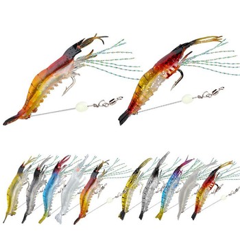 High Simulation Carp Fishing Gear PVC Soft Bait Hook Bionic Shrimp Lure Form Cross-Border Bait Artificial Soft Bait – Soft Lure – view 1