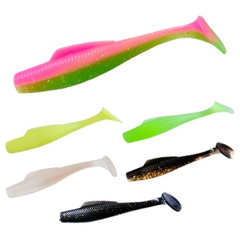 Luya T-Tail Worm Artificial Soft Bait 80mm Floating TPR Fish Bait for Bottom Fishing Catfish Jigbait Lure in 55mm Size – Soft Lure – view 1
