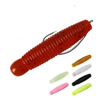 Wholesale Anti-Hook Soft Body Honeycomb Potato Bee Larva Fishing Simulator Plastic Lure Bait for Carp Bass & Snakehead Fish – Soft Lure – view 1