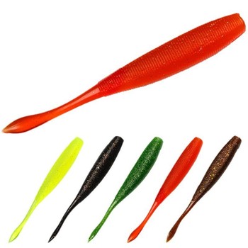 Soft Tail Lure Bait 12cm 9.7g PVC Wobbler Worm Slot Swim Baits for Sea Bass Fishing Wholesale – Soft Lure – view 1