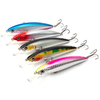 Cross-Border Fishing Lures Hard ABS Bait Minnow Floating Water Sound Bead Simulation Gear for Carp Target Species – Minnow – view 1