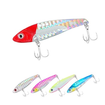 Longya VIB Lure Bait Shiny Metal VIB Blood Groove Hook for Saltwater Fish Pike 15g for Long-Cast Sea Freshwater Bass Fishing – Metal Jig – view 1
