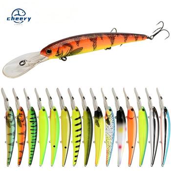 Cheery 20-Color Deep Cornea Trolling Lure 125mm 19g Floating Crankbait for Small Fish Pike Fishing Excellent Visibility – Trolling Lure – view 1