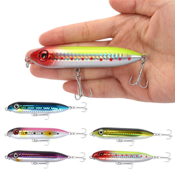 Cheery Cheery 100mm 14g Hard Plastic Swimbait Pike Bass Trout Lures Floating Artificial Bait Fishing Spook Silicone for River – Soft Lure – view 1