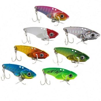3D Eyes Sinking Metal VIB Bait for Marlin Tilapia Bream Fishing for Ice Fishing River ABS for Perch Barracuda Crank Cherry Use – Metal Jig – view 1