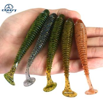 CHEERY 12cm 8.5g Cheery 3D Eyes Paddle Tail Swim Baits Artificial Soft Bait Fishing Lure for Marlin Perch for River – Soft Lure – view 1