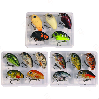 Cheery Hot Sale Cheery 2g Micro Hard Silicone Crankbait Fishing Lure for River Use-5 Piece Per Box – Soft Lure – view 1