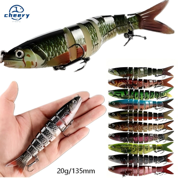Cheery Wholesale 135mm 20G Kwikfish Bait ABS Multi-Joint Hard Bait for Bass Fishing for River Positions – Hard Lure – view 1
