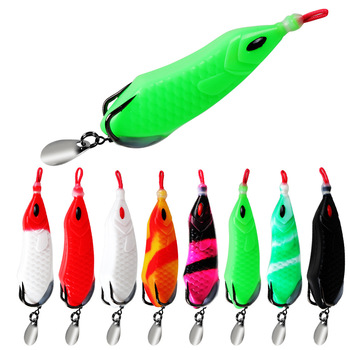 Cheery Fishing 10g/16g Frog Lure Artificial Soft Bait with Blood Trough Hook for Carp Bass Trout Species – Soft Lure – view 1
