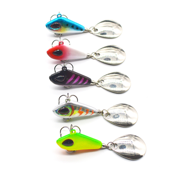 New VIB Spinner Bait by Cheery 7g/10g/17g/25g Fish Metal Spoon Lure with Jig Head for River Lake Fishing Artificial Hard Bait – Metal Jig – view 1