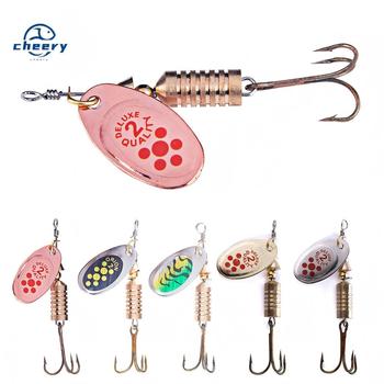Cheery New Design Metal Spinner Bait 4g-19g Hard Spoon Durable Treble Hook for Ocean Bass Trout Saltwater Carp for Marlin Target – Metal Jig – view 1