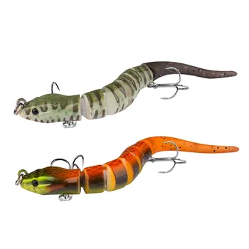 Cheery New 12cm 12G Swing Eel Bait 7 Hard ABS Lizard Crank Bait Printed Fishing Tackle for Lure Fishing – Hard Lure – view 1