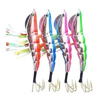 Cheery Factory Direct Luminous Egi Wooden Shrimp Squid Jig Metal Octopus Fishing Lure for Ocean Boat Fishing – Metal Jig – view 1