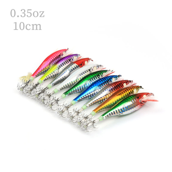 Cheery Luminous ABS Octopus Fishing Wobbler Colorful Artificial Glow Shrimp Squid Jigs for Ocean Boat Fishing – Metal Jig – view 1