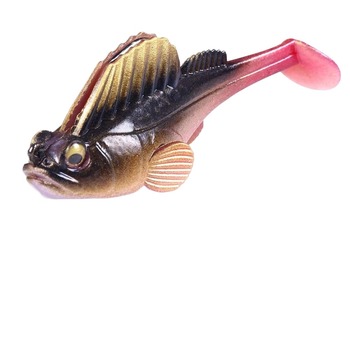 Cheery 75mm Bass Pike Bait 14.2G PVC Soft Anti-Hanging Bottom Hook T Tail for Bottom Fishing in River Use – Soft Lure – view 1