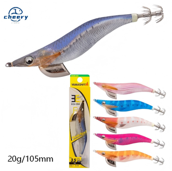 Cheery Wholesale Japanese Luminous Squid Jig Shrimp Lure EGI Glow Wood Shrimp Fishing Bat for River Fishing Made Metal – Metal Jig – view 1