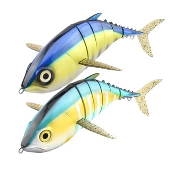 Cheery 16 Inch Trout Fishing Bait 1,000G Multi-Joint ABS Hard Plastic River Sea Fishing Artificial Bait Float Printed Condition – Hard Lure – view 1