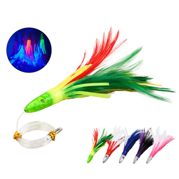 Big Game 46g/6.5inch NEW Feather Trolling Lure Marlin Tuna Unrigged Trolling FIshing Lure – Trolling Lure – view 1