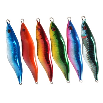 Slow Jigging Metal Lure UV Luminous 3D Painting Sea Fishing Hard Bait for River & Lake 160g 200g – Metal Jig – view 1