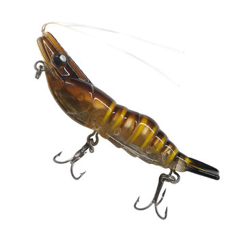 Wholesale 13g 7cm X Shrimp Fishing Lure ABS Hard Plastic Carp Bass Trout VIB Sinking Luminescent Artificial Bait – Hard Lure – view 1