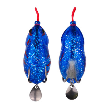 Thunder Frog Blackfish Kill Modification Simulation Lure Bait Thunder Frog Sheet Blood Groove Hook Thorn Head Sequin – Hooks – view 1
