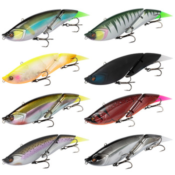Glutinous Fish Hard Bait Sea Fishing Floating Water Minnow 19cm/55g Double Tail Multi-Tail Fish Lure Bionic – Minnow – view 1