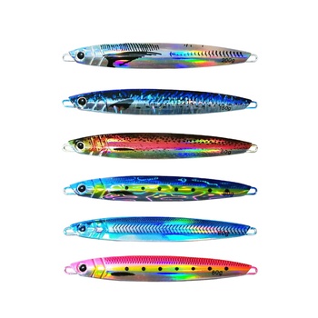 WC-4 Saltwater Sinking Fishing Metal Jig Lure 60g/80g/120g/150g/200g/250g 3D Printing Fishing Jigbait Metal Jigging Lure – Metal Jig – view 1