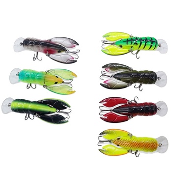Fishing Lure Crawfish Lobster 9g Hard Plastic Bionic Fish Bait Durable ABS Body Jointed Claws for a Realistic Action – Hard Lure – view 1
