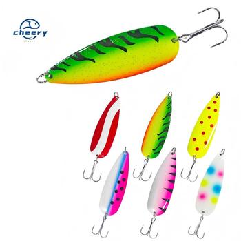 CHEERY 24G Spoon Lure Flash Wobble Vibration Long Casting Deep Diving Attracts Fish Trigger Bass PikeTrout Saltwater FreshWater – Metal Jig – view 1