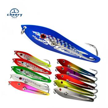 CHEERY Silicone Fishing Spoon Lure Artificial Hard Bait for Bream Salmon Sea Bass-Trolling Fishing Without Hooks – Soft Lure – view 1