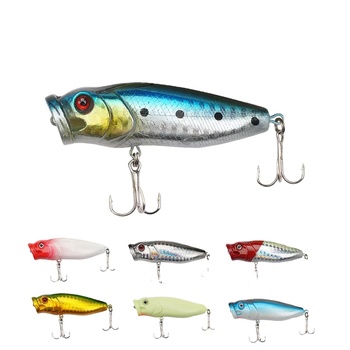 8.5g 7cm Topwater Fishing Floating Bass Trout Area Artificial Bait Popper Hard Lure – Popper – view 1