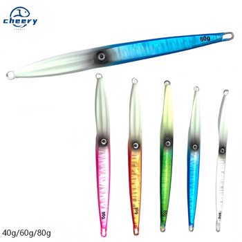 Jig Lure 16 Weekly Deals 40g 60g 80g Luminous Tokayo Slow Jigging Madai Jig Lure Sticker Box Weihai Top Umbrella Baits – Metal Jig – view 1
