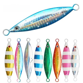 Metal Jigging 20g 30g 40g 60g 80g 100g 120g 150g 200g Lead Fish Sinker Jig Lure Rock Ocean Beach DUO – Metal Jig – view 1