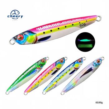 CHEERY 40g 60g 80g UV Luminous Slow Saltwater Fishing Metal Jig Lure Major Craft-jigpara Slim 3D Printed with Scale – Metal Jig – view 1