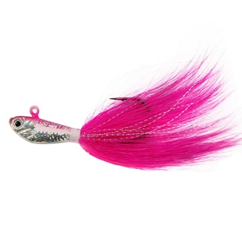 Wholesale 1oz Jig Head Bucktail Fishing Lures Black Wholesale White – Metal Jig – view 1