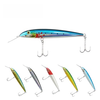 80g Wholesale Hard ABS Plastic Floating Minnow Lure Artificial Fishing Bait Wobbler Lures 4-6meter – Minnow – view 1